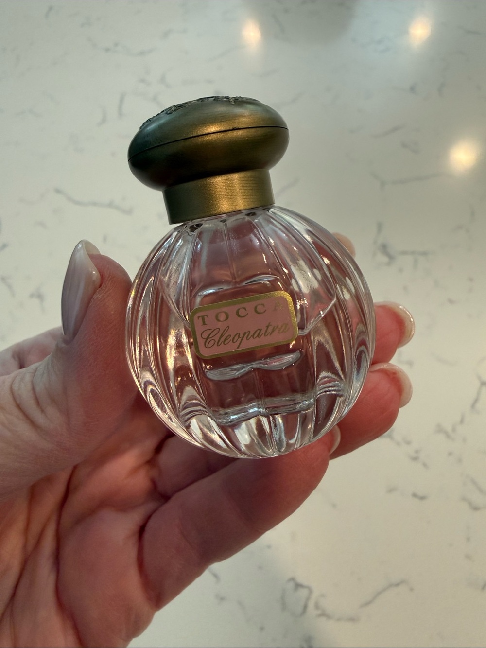 Tocca Cleopatra Mini Glass Perfume Bottle with Gold Cap